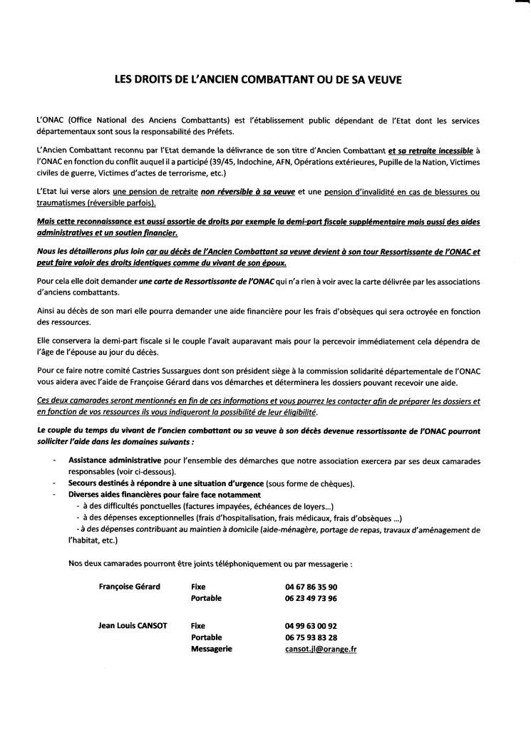droit de l ancien combattant